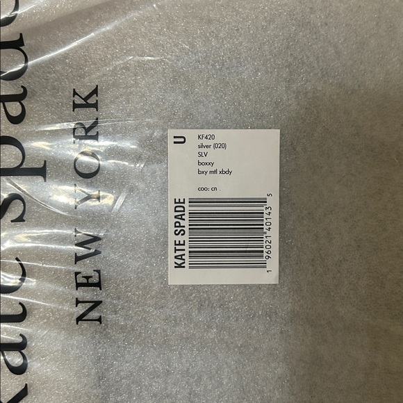 Kate Spade Boxxy Metallic Crossbody Gunmetal Silver NWT MSRP $528 - Picture 12 of 16